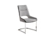 D1119 LIGHT GREY/DARK GREY DINING CHAIR