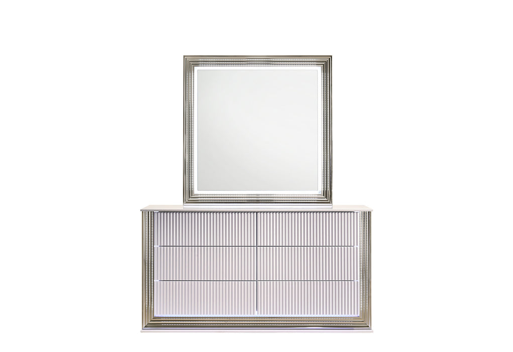 ASPEN WHITE DRESSER WITH LED