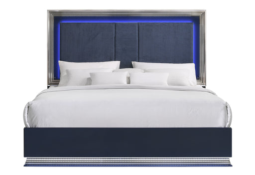 AVON NAVY BLUE BED WITH LED