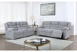 U5929 GREY POWER CONSOLE RECLINING LOVESEAT