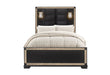 BLAKE BLACK BED WITH LAMPS