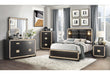 BLAKE BLACK BED WITH LAMPS