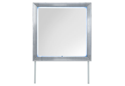 YLIME SMOOTH SILVER MIRROR WITH LED