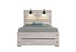 LINWOOD WHITE WASH BED WITH LAMPS