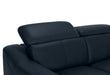 U6008 NAVY BLUE LEATHER LOVESEAT