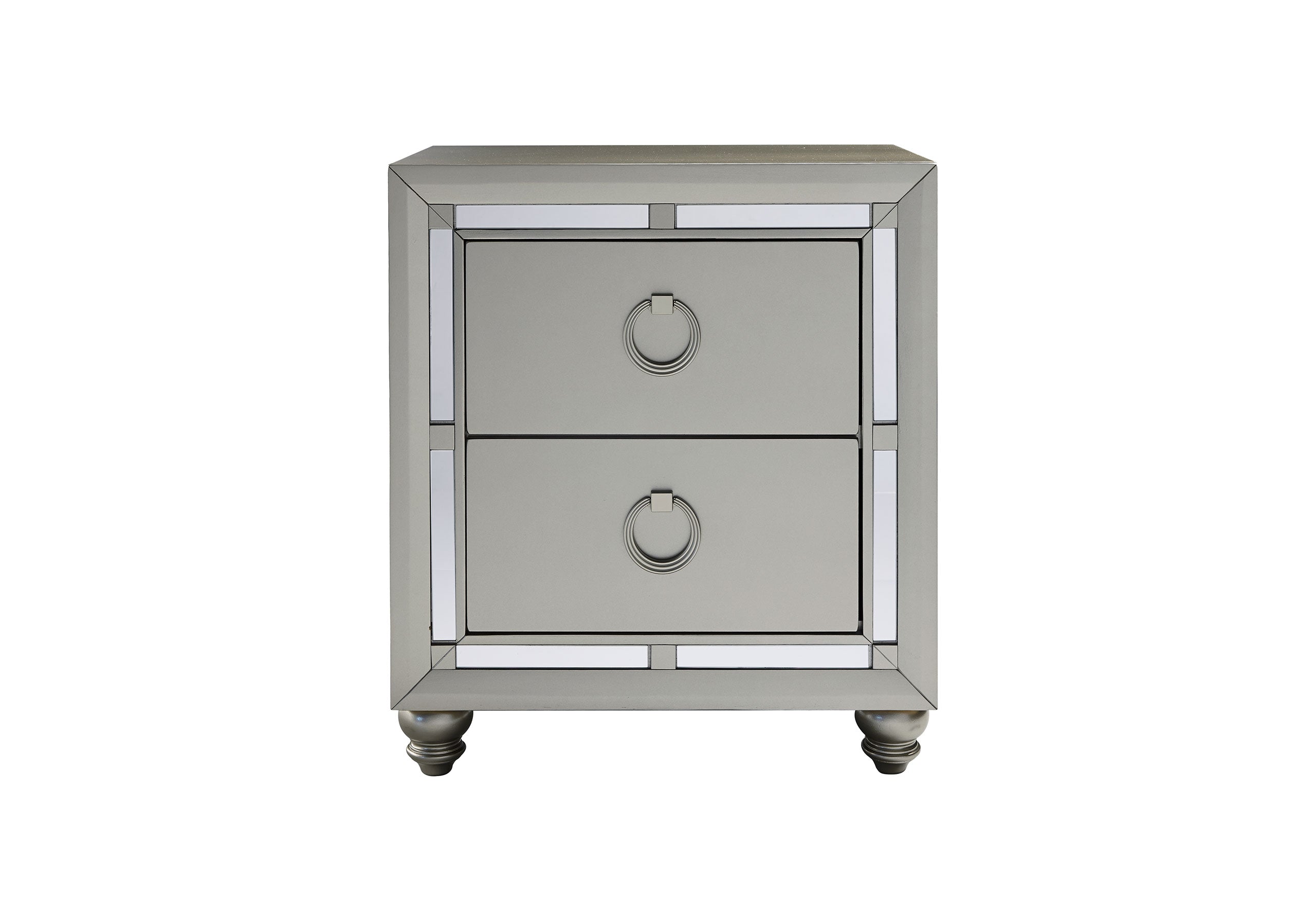 RILEY SILVER NIGHTSTAND