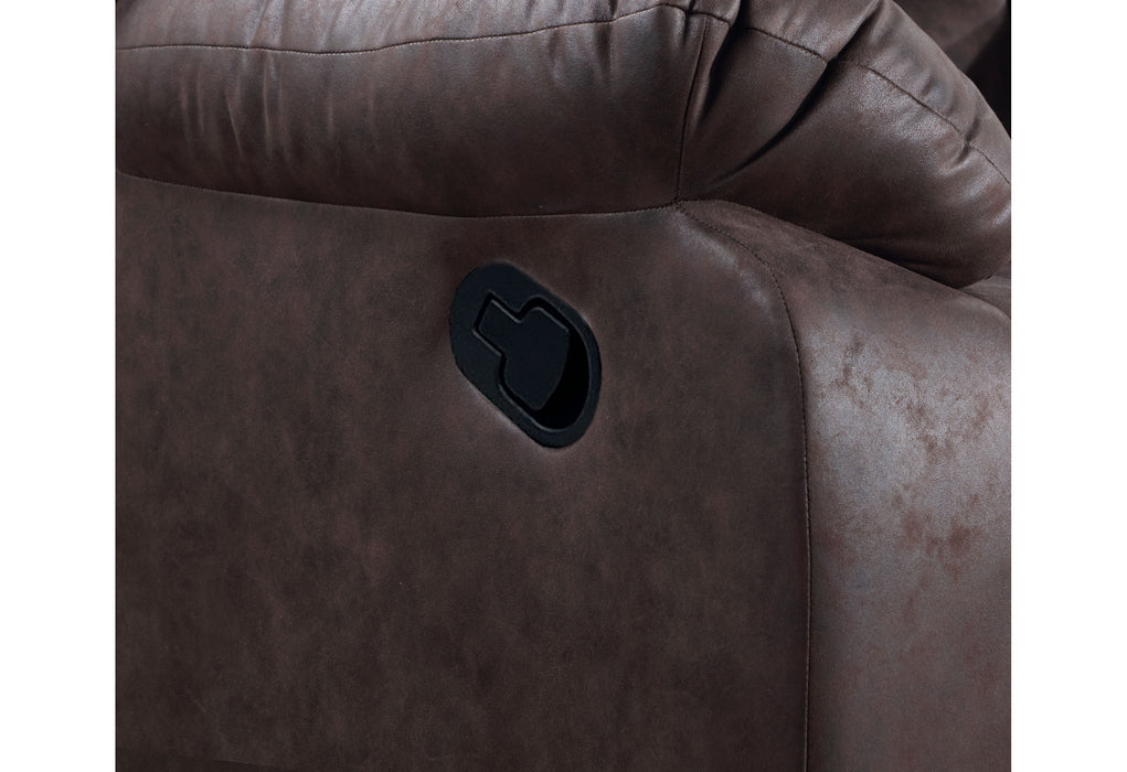 U5929 DARK BROWN CONSOLE RECLINING LOVESEAT