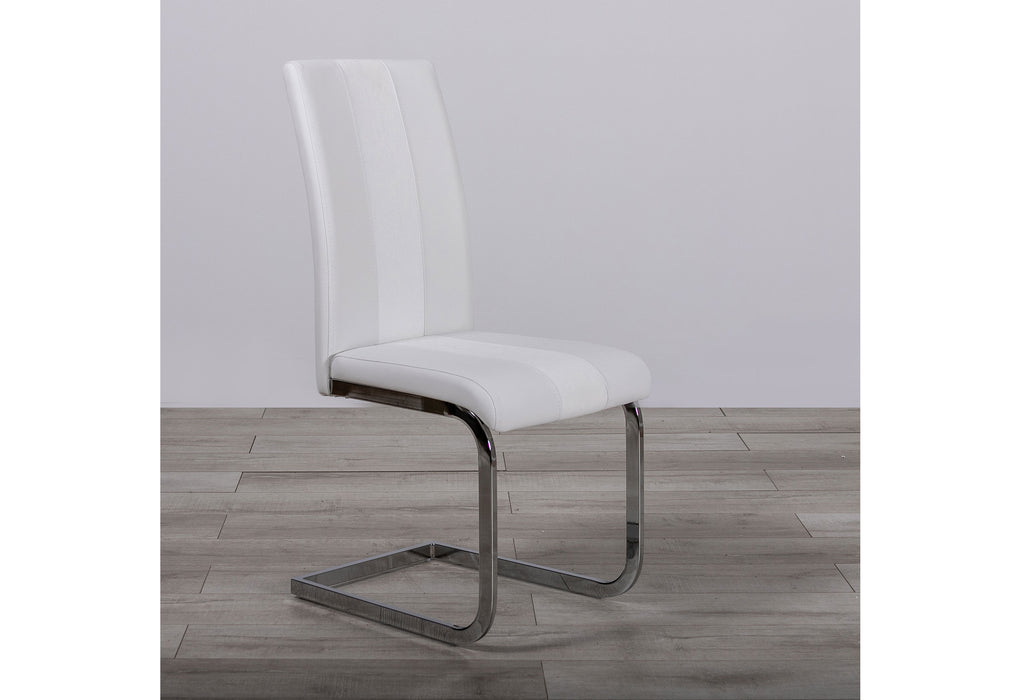 D915 WHITE DINING CHAIR (2/CTN)