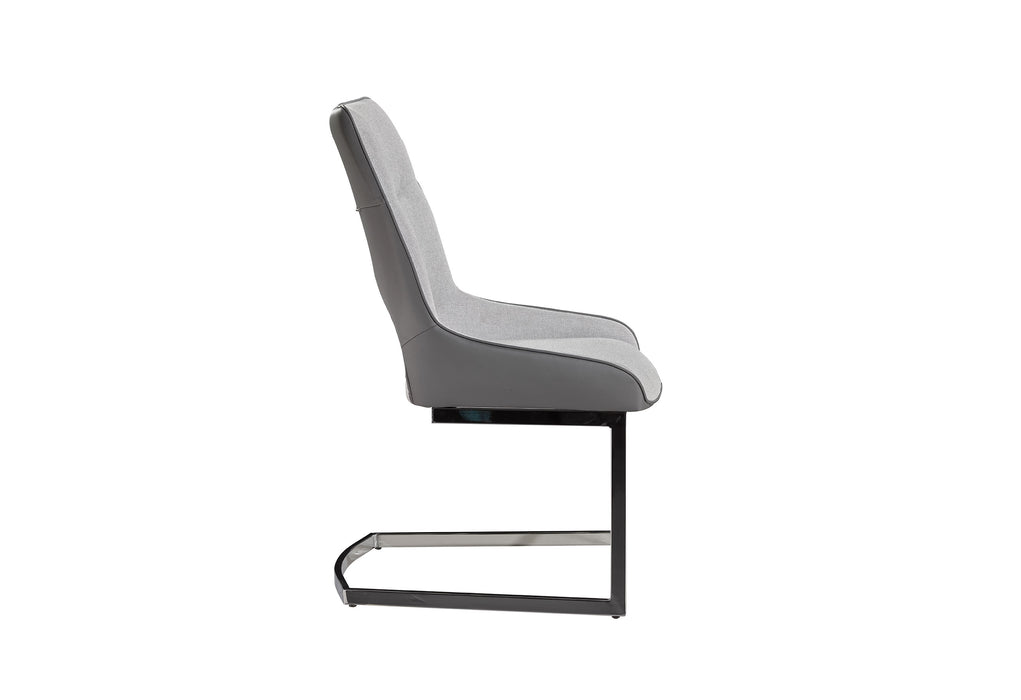 D1119 LIGHT GREY/DARK GREY DINING CHAIR