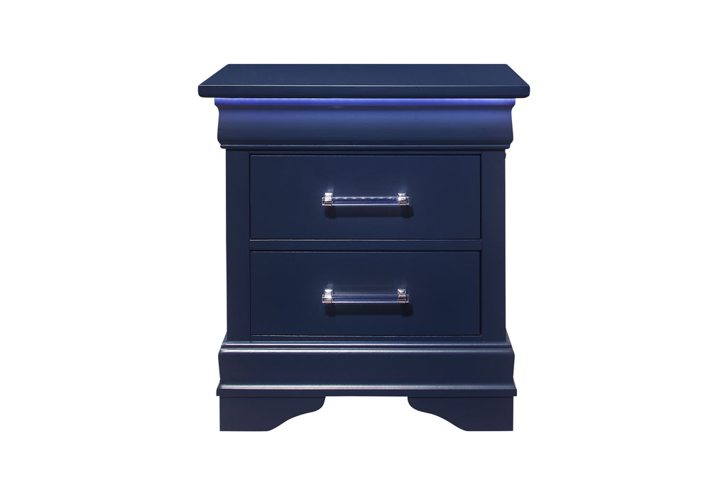 CHARLIE BLUE NIGHTSTAND WITH LED