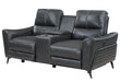 U1793 BLANCHE CHARCOAL POWER CONSOLE RECLINING LOVESEAT