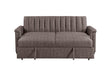 U0201 BROWN PULL OUT SOFA BED