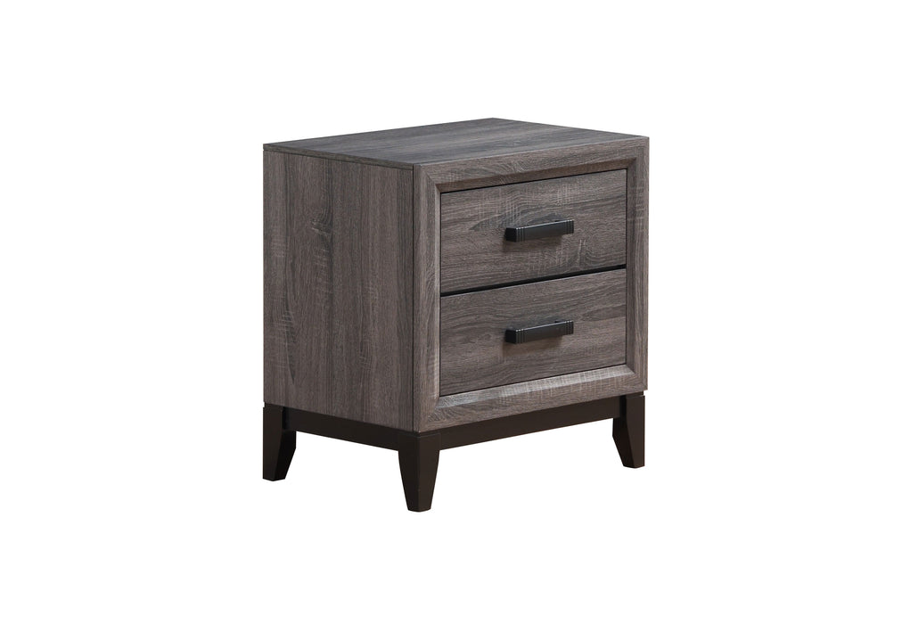 KATE FOIL GREY NIGHTSTAND