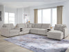 ModMax Luxe 8-Piece Sectional with Chaise and Audio Consoles - Right side