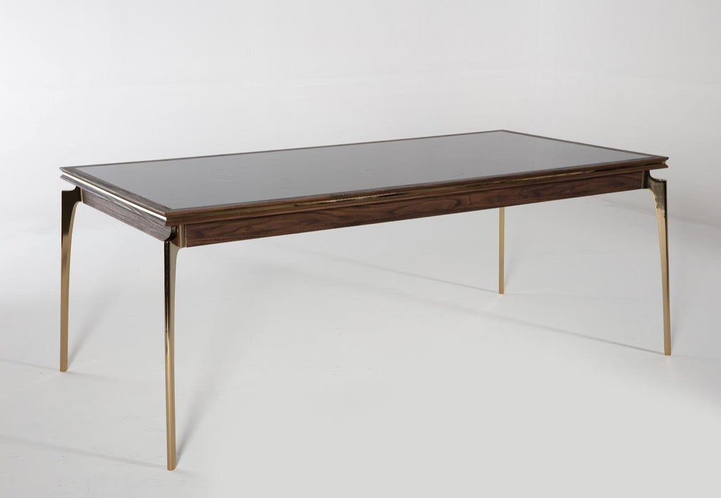 Montego Dining Table - Montego Walnut / Car.marb