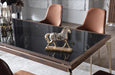 Montego Dining Table - Montego Walnut / Car.marb