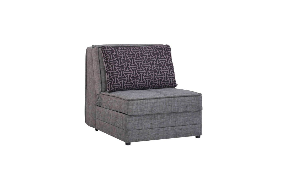Ottomanson Studio Collection Upholstered Convertible Armchair with Storage