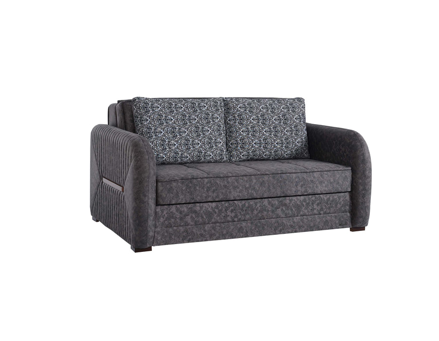 Ottomanson Speedy Collection Upholstered Convertible Loveseat with Storage
