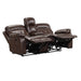 Osias Manual Loveseat - Brown