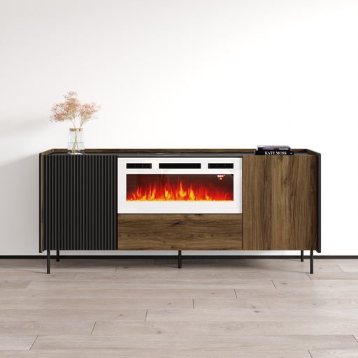 Brandy 180 WH-EF Fireplace Sideboard