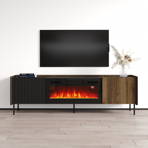 Brandy 180 BL-EF Fireplace TV Stand