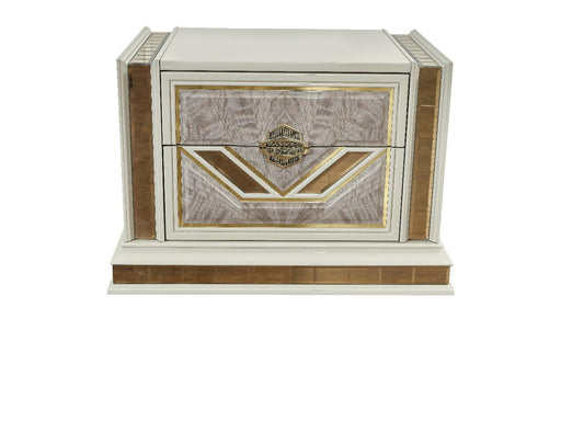Omari Nightstand – Omari Nightstand in Beige by Galaxy Home Furnishings