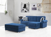Paris Navy Sofa Chaise