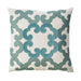 Lily Throw Pillow - Beige/Teal