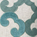 Lily Throw Pillow - Beige/Teal