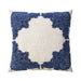 Beth Throw Pillow - Beige/Indigo