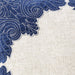 Beth Throw Pillow - Beige/Indigo