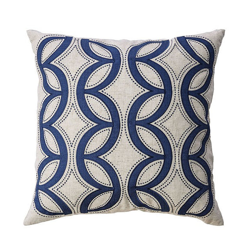 Teri Throw Pillow - Beige/Indigo
