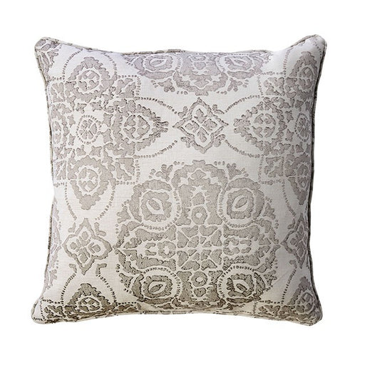 Joy Throw Pillow - Cream/Gray