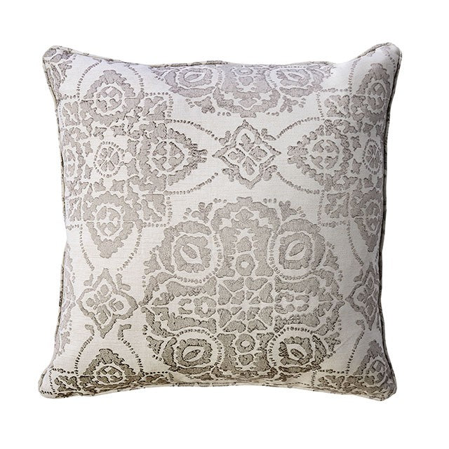 Joy Throw Pillow - Cream/Gray