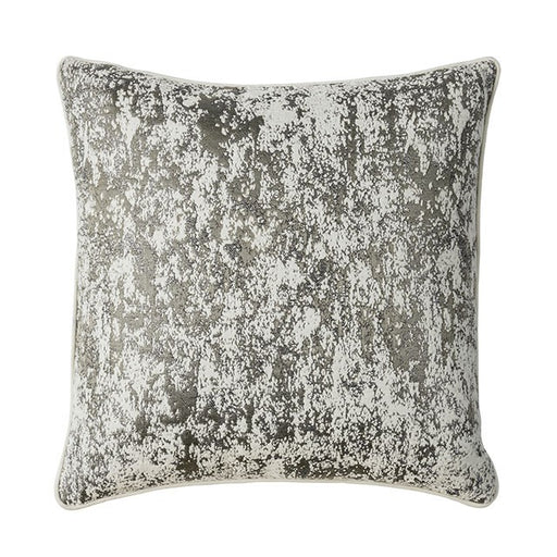 Snow Throw Pillow - Silver/Gray