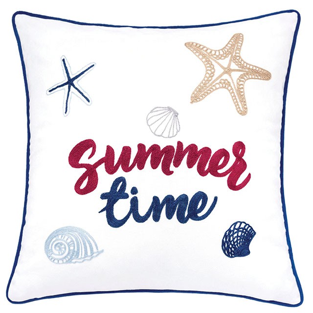 Emmie Accent Pillow - White/Multi