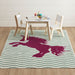 Baron Area Rug - Sage Green/Fuchsia