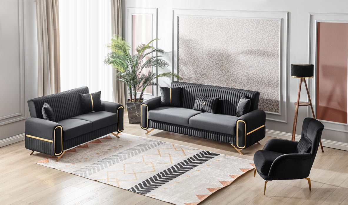 Escalade Black Living Room Set