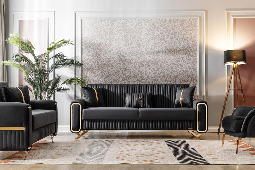 Escalade Black Living Room Set