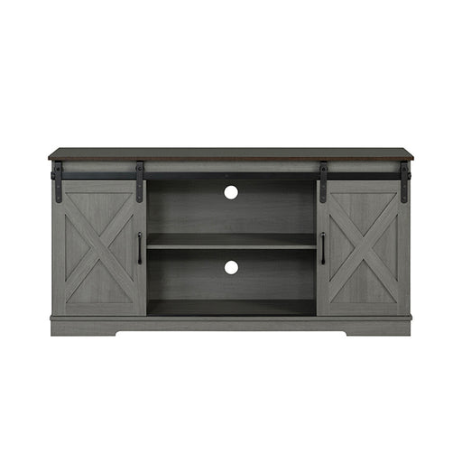 Garibaldi TV Stand - Gray/Brown
