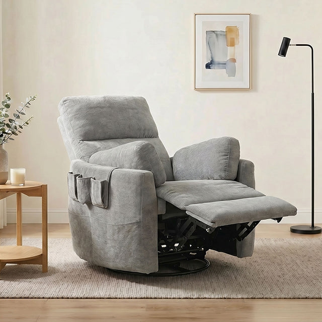 Rogers Power Recliner - Light Gray