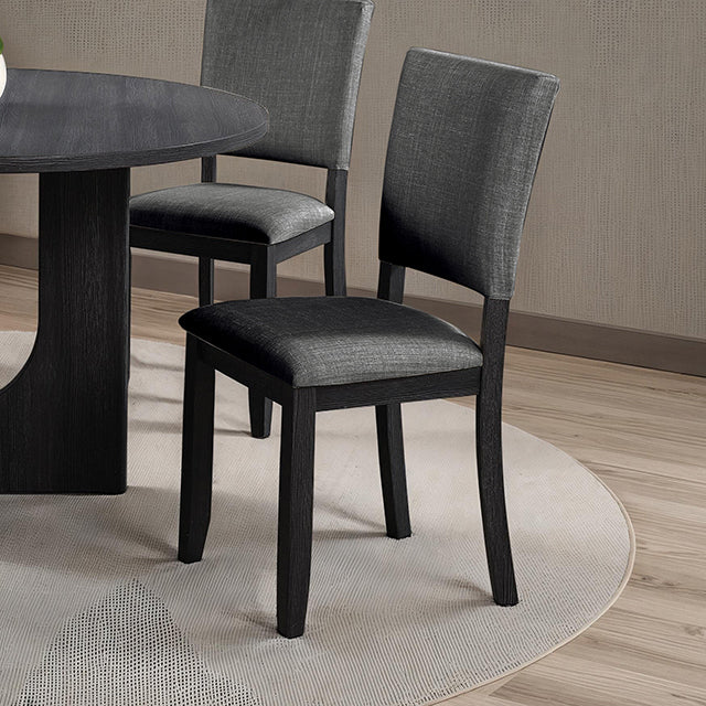 Oberto Upholstered Side Chair (Set of 4) - Dark Gray