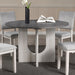 Oberto Round Dining Table - Gray