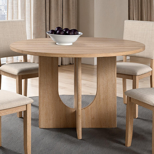 Oberto Round Dining Table - Natural