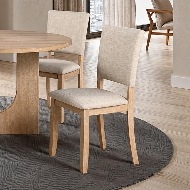 Oberto Upholstered Side Chair (Set of 4) - Natural