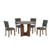 Oberto 5 Pc Dining Table Set