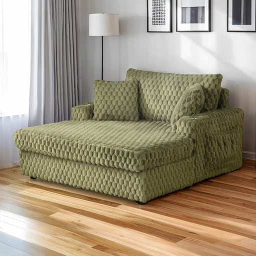 Ferryhill 2-Arm Chaise - Olive Green