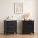 Risor Nightstand (Set of 2) - Black