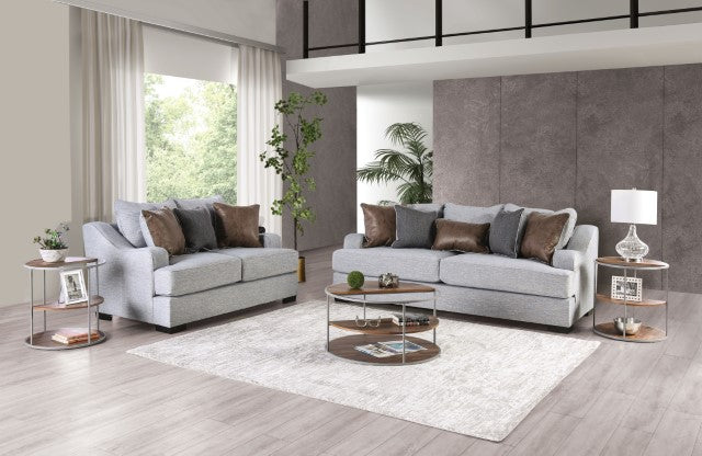 Skyline Sofa - Brown/Light Gray