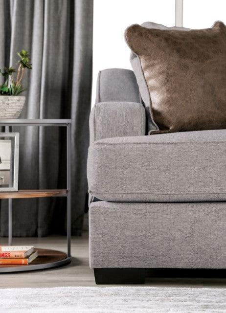 Skyline Sofa - Brown/Light Gray